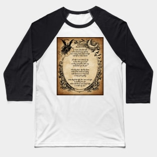A Dream by Edgar Allan Poe Baseball T-Shirt